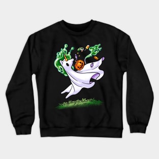 Boonicorn - Cute Ghost Unicorn with Candy Crewneck Sweatshirt